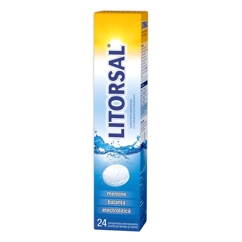 Litorsal® electroliți, 24 comprimate efervescente